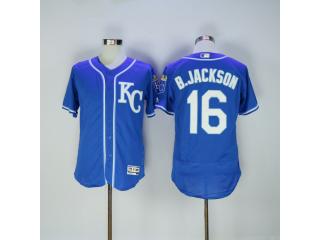 Kansas City Royals 16 Bo Jackson Flexbase Baseball Jersey Blue