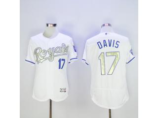 Kansas City Royals 17 Wade Davis Flexbase Baseball Jersey White Champion