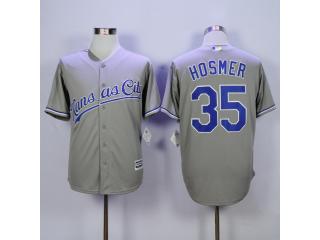 Kansas City Royals 35 Eric Hosmer Baseball Jersey Gray Fans