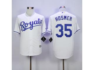 Kansas City Royals 35 Eric Hosmer Baseball Jersey White Fans