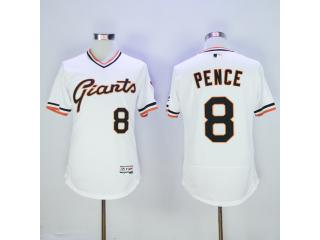 San Francisco Giants 8 Hunter Pence Flexbase Baseball Jersey White