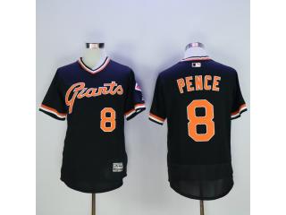 San Francisco Giants 8 Hunter Pence Flexbase Baseball Jersey Black