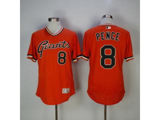 San Francisco Giants 8 Hunter Pence Flexbase Baseball Jersey Orange