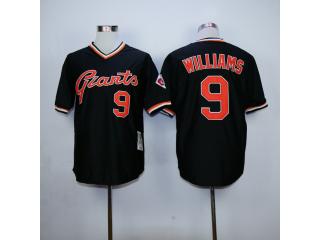 San Francisco Giants 9 Matt Williams Baseball Jersey Black Retro