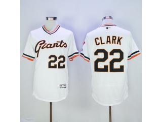 San Francisco Giants 22 Will Clark Flexbase Baseball Jersey White