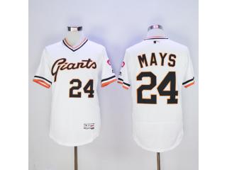 San Francisco Giants 24 Willie Mays Flexbase Baseball Jersey Orange