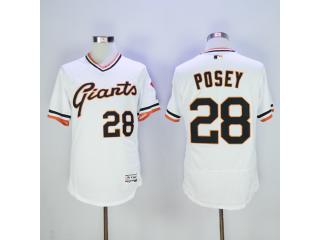 San Francisco Giants 28 Buster Posey Flexbase Baseball Jersey White