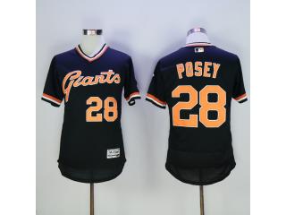 San Francisco Giants 28 Buster Posey Flexbase Baseball Jersey Black