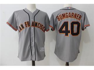 San Francisco Giants 40 Madison Bumgarner Baseball Jersey Gray Fans
