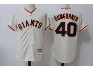 San Francisco Giants 40 Madison Bumgarner Baseball Jersey Beige Fans