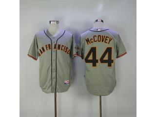 San Francisco Giants 44 Willie McCovey Baseball Jersey Gray