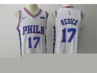 2017-2018 Nike Philadelphia 76ers 17 JJ Redick Basketball Jersey White Player Edition