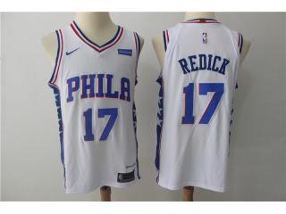 2017-2018 Nike Philadelphia 76ers 17 JJ Redick Basketball Jersey White Player Edition