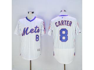 New York Mets 8 Gary Carter Flexbase Baseball Jersey White