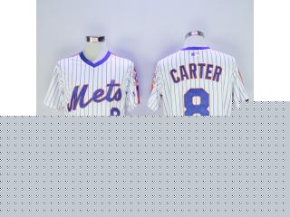 New York Mets 8 Gary Carter Flexbase Baseball Jersey White
