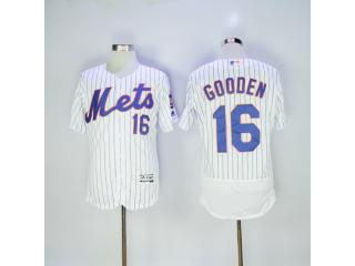 New York Mets 16 Dwight Gooden Flexbase Baseball Jersey White