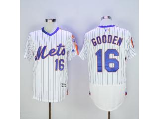 New York Mets 16 Dwight Gooden Flexbase Baseball Jersey White