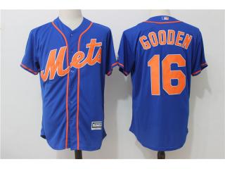 New York Mets 16 Dwight Gooden Baseball Jersey Blue fans