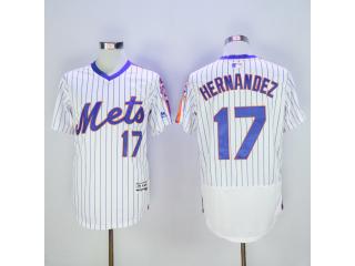 New York Mets 17 Keith Hernandez Flexbase Baseball Jersey White