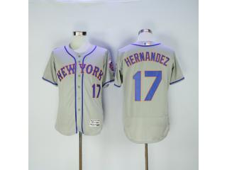 New York Mets 17 Keith Hernandez Flexbase Baseball Jersey Gray