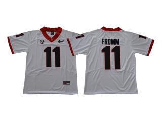 2017 New Georgia Bulldogs 11 Jake Fromm College Football Jersey Red Legend Diamond Edition