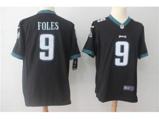 Philadelphia Eagles 9 Nick Foles Football Jersey Black Fans version