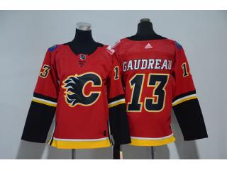 Youth Adidas Calgary Flames 13 Johnny Gaudreau Ice Hockey Jersey Red