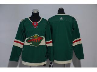 Youth Adidas Minnesota Wild Blank Ice Hockey Jersey Green