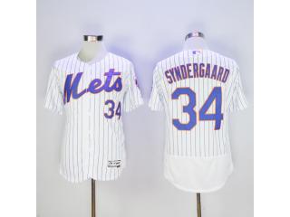 New York Mets 34 Noah Syndergaard Flexbase Baseball Jersey White