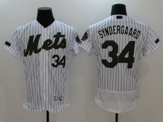 New York Mets 34 Noah Syndergaard Flexbase Baseball Jersey White