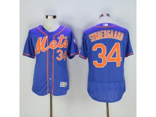 New York Mets 34 Noah Syndergaard Flexbase Baseball Jersey Blue