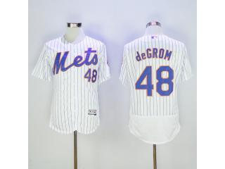 New York Mets 48 Jacob deGrom Flexbase Baseball Jersey White