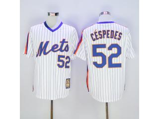 New York Mets 52 Yoenis Céspedes baseball Jersey White Retro