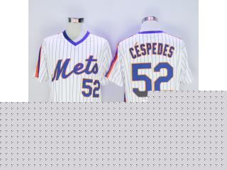 New York Mets 52 Yoenis Céspedes baseball Jersey White Retro