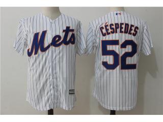 New York Mets 52 Yoenis Céspedes baseball Jersey White Fans version