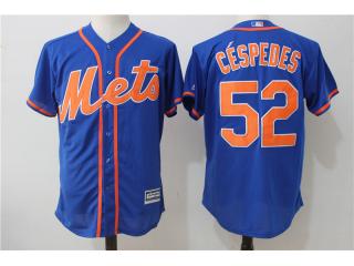 New York Mets 52 Yoenis Céspedes baseball Jersey Blue Fans version