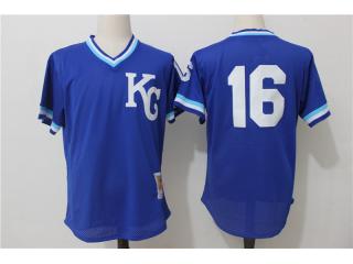 Kansas City Royals 16 Bo Jackson Baseball Jersey Blue retro net eye