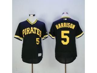 Pittsburgh Pirates 5 Josh Harrison Flexbase Baseball Jersey Black