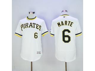Pittsburgh Pirates 6 Starling Marte Flexbase Baseball Jersey White