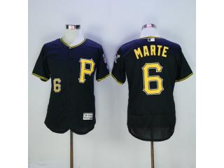 Pittsburgh Pirates 6 Starling Marte Flexbase Baseball Jersey Black
