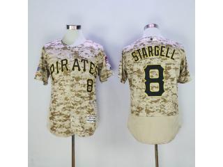 Pittsburgh Pirates 8 Willie Stargell Flexbase Baseball Jersey Camo