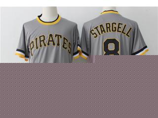 Pittsburgh Pirates 8 Willie Stargell Baseball Jersey Gray Retro