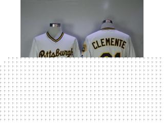 Pittsburgh Pirates 21 Roberto Clemente Baseball Jersey White Retro