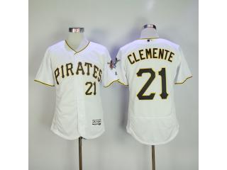 Pittsburgh Pirates 21 Roberto Clemente Flexbase Baseball Jersey White