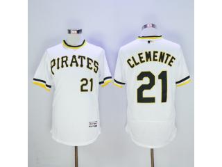 Pittsburgh Pirates 21 Roberto Clemente Flexbase Baseball Jersey White