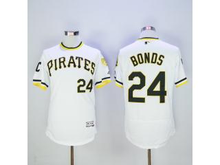 Pittsburgh Pirates 24 Barry Bonds Flexbase Baseball Jersey White