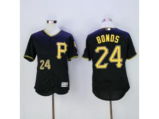 Pittsburgh Pirates 24 Barry Bonds Flexbase Baseball Jersey Black