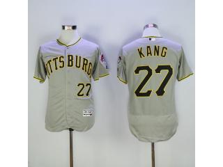 Pittsburgh Pirates 27 Jung Ho Kang Flexbase Baseball Jersey Gray