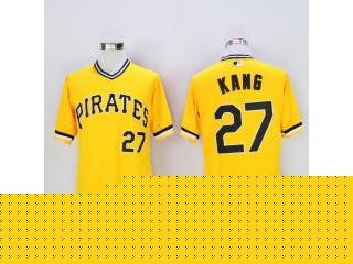 Pittsburgh Pirates 27 Jung Ho Kang Flexbase Baseball Jersey Yellow