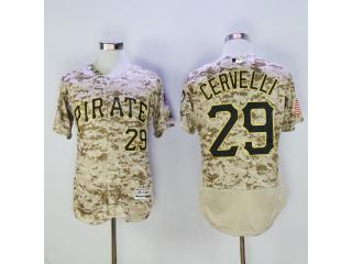 Pittsburgh Pirates 29 Francisco Cervelli Flexbase Baseball Jersey Camo